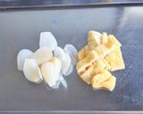 らっきょうの味噌汁作り方1写真
