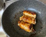 チーズイン鳥ミンチロールてりやき作り方9写真