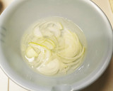 さば缶の玉ねぎと青じそのせ作り方2写真