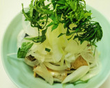 さば缶の玉ねぎと青じそのせ作り方6写真
