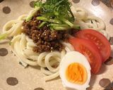 大葉香る甘辛味噌のジャージャー麺作り方5写真