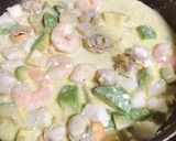 シーフードとアボカドのクリーミーパスタ作り方7写真