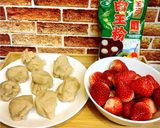 レンジで簡単　白あんのいちご大福作り方2写真