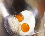 材料5つ★HMなしdeスフレパンケーキ♡作り方4写真