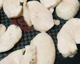 鶏むね肉とベビーリーフの出汁しょう油焼き作り方2写真