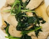 鶏むね肉とベビーリーフの出汁しょう油焼き作り方4写真