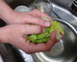 サニーレタス酢味噌もみ・熱々ジャコのせ作り方3写真