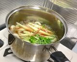 ふんわり卵とカイワレみょうがのスープ作り方4写真