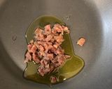 エビとほうれん草のアンチョビスパゲティー作り方4写真