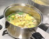 ふんわり卵とカイワレみょうがのスープ作り方5写真