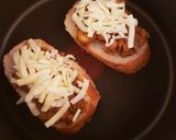 キーマカレーピザトースト作り方2写真