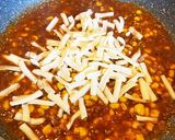 残ったキーマカレーでチーズパスタ作り方3写真