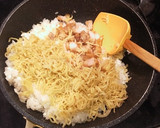 袋焼きそばと唐揚げの余りでかんたんそば飯作り方5写真