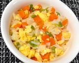 離乳食後期★野菜たっぷり卵チャーハン作り方6写真