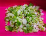 豚肉とねぎのねぎ塩ポン酢炒めレタス巻き作り方1写真
