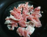 豚肉とねぎのねぎ塩ポン酢炒めレタス巻き作り方2写真