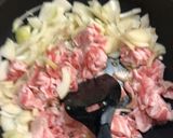 大葉入り豚キムチうどん！作り方3写真