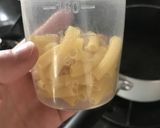 保育園おやつのマカロニきなこ作り方1写真
