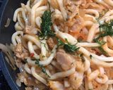大葉入り豚キムチうどん！作り方7写真