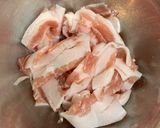 豚バラと茄子の味噌炒め作り方2写真