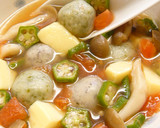 白玉と卵豆腐のさっぱりスープ作り方5写真