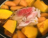 備蓄食材活用●冷凍豚肉のカボチャ煮作り方2写真