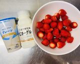 簡単！フレッシュフルーツ飲むヨーグルト作り方1写真