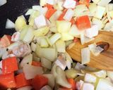 カレーライス白身魚フライをトッピング。作り方2写真
