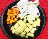 初心者　2人分　カレー（カレールウ2個）作り方1写真