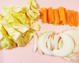 簡単♡野菜たっぷり基本の焼うどん作り方1写真