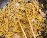 ゴマ油香る♪キャベツと豚バラ肉の油パスタ作り方7写真