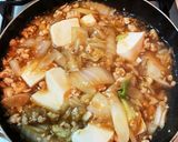 豆腐の白菜と鶏ひき肉あんかけ作り方6写真