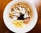 レンチンで！ツナ缶×油揚げの簡単スープ作り方2写真