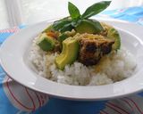 アボカド＆ハンバーグ丼作り方3写真