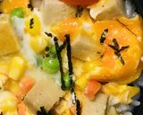 丼弁当●高野豆腐と野菜ミックスの玉子丼作り方4写真
