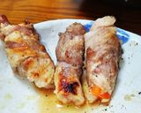 豚コマ塩野菜巻き。作り方5写真