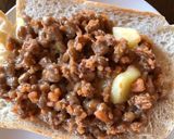 納豆と鮭フレークのトースト（いつもの）作り方3写真