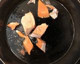 【簡単】鮭と水菜のレモンクリームペンネ作り方2写真