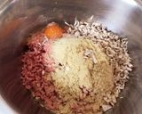 糖質制限♡フライパン1つでごちバーグ作り方1写真