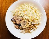 レンチンサバ缶で簡単！きのこの腸活スープ作り方2写真