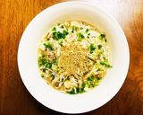 レンチンサバ缶で簡単！きのこの腸活スープ作り方7写真