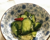 キュウリの簡単漬物　白だしで。作り方3写真