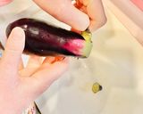 私の☆なすの切り方♪保存など作り方3写真