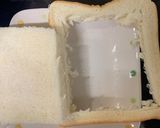 キャベツと卵のトースト作り方1写真