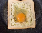 キャベツと卵のトースト作り方3写真