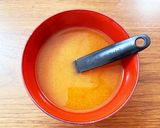 レンチン簡単！油揚げ×きのこピリ辛スープ作り方4写真