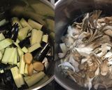 茄子と舞茸と南関あげのさっと煮作り方2写真