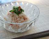 こんにゃく麺のそうめん風☆梅と青シソ和え作り方6写真