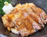 安い肉でも柔らかく！和風おろしステーキ丼作り方7写真
