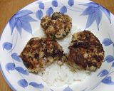 なすが入った豆腐ハンバーグ丼作り方7写真